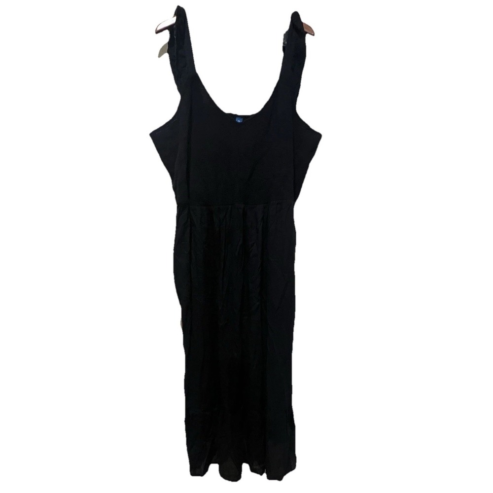New Old Navy Fit & Flare Dress 4X Flutter Sleeve Midi Goth Boho Vacation Cottage